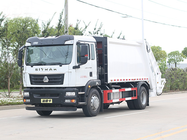 重汽汕德卡14方壓縮式垃圾車